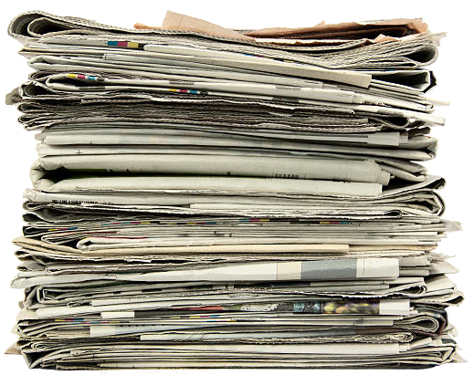 a pile of newspapers